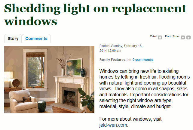 Shedding light on replacement windows image